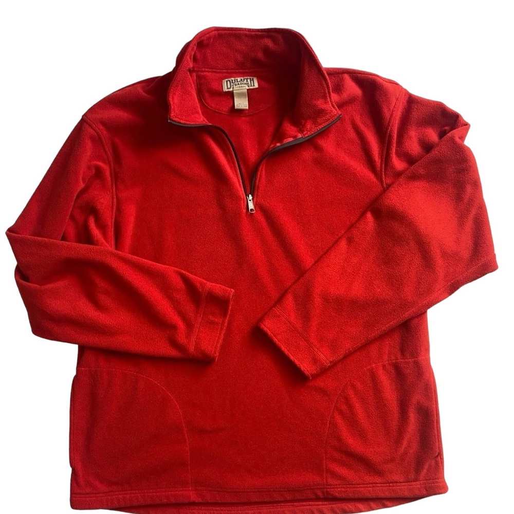 Duluth Trading Co. 1/4 Zipper‎ Men’s Fleece With Front Pockets 
Size XL